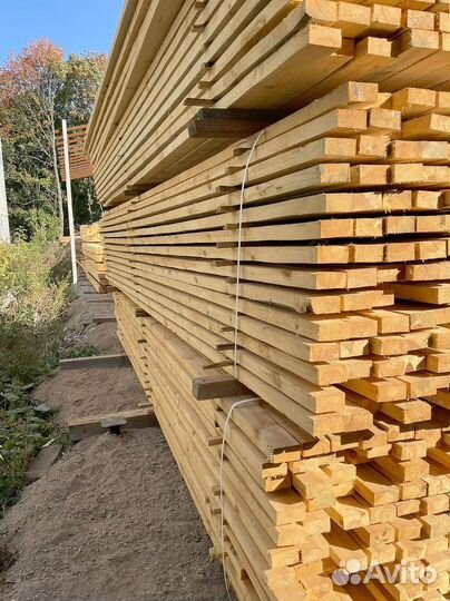 Доска обрезная 25х100х6000мм от производителя