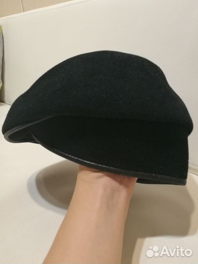 Шляпа фетровая женская черная