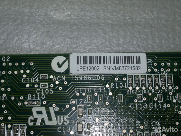 Emulex LightPulse LPe12002 Fibre Channel адаптер