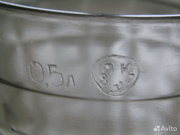 Кружки пивные СССР 0,5 и 0,25 (87 и 81 гг)