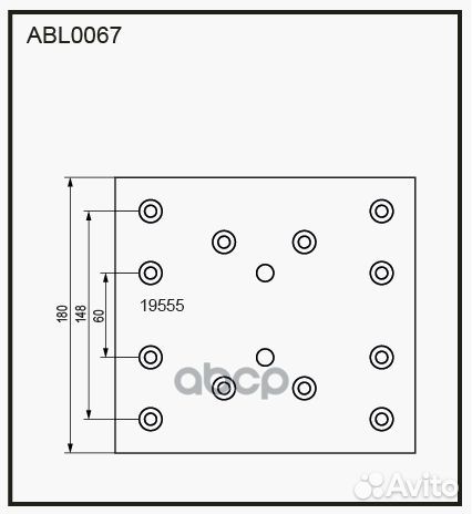 Накладки тормозные,комплект STD / WVA (19555) A