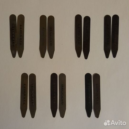 Косточки для воротника Tyrwhitt латунь