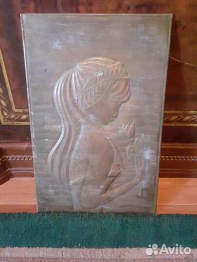 Чеканка картина медная СССР