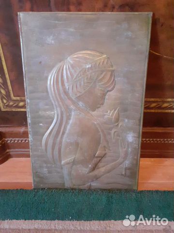 Чеканка картина медная СССР