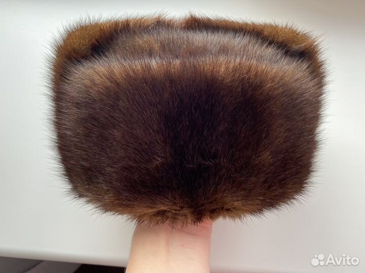 Норковая шапка мужская