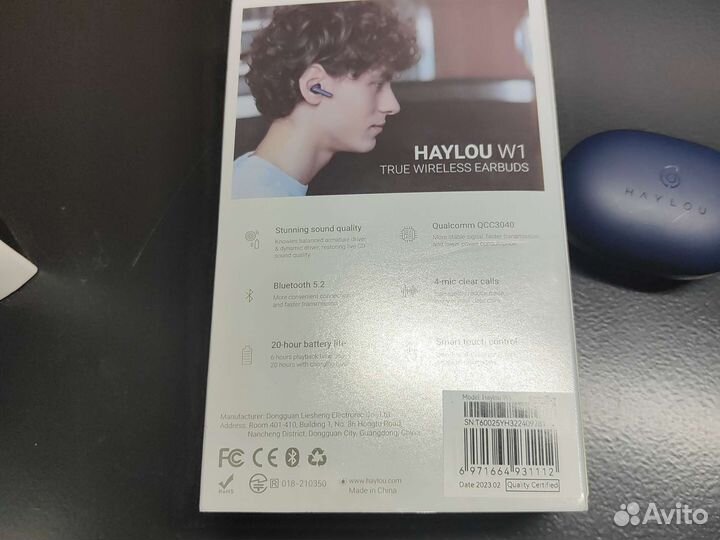 Беспроводные наушники haylou W1