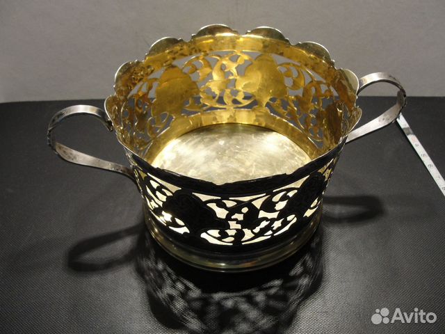 Конфетница серебро 875пр