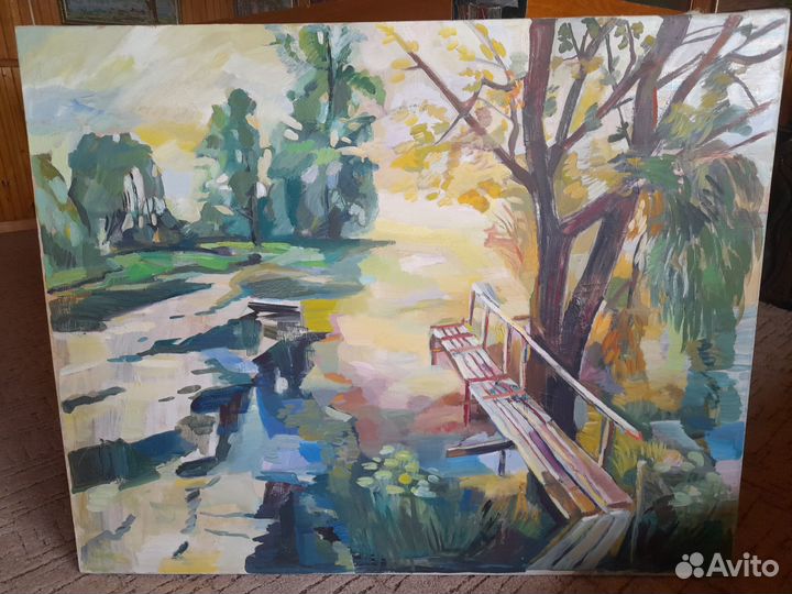 Картина маслом члена союза художников 1986 г