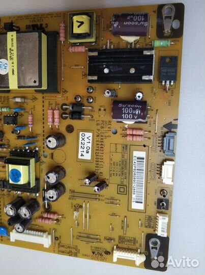 Плата блок питания EAX64427101 (1.4) на LG 42LM625