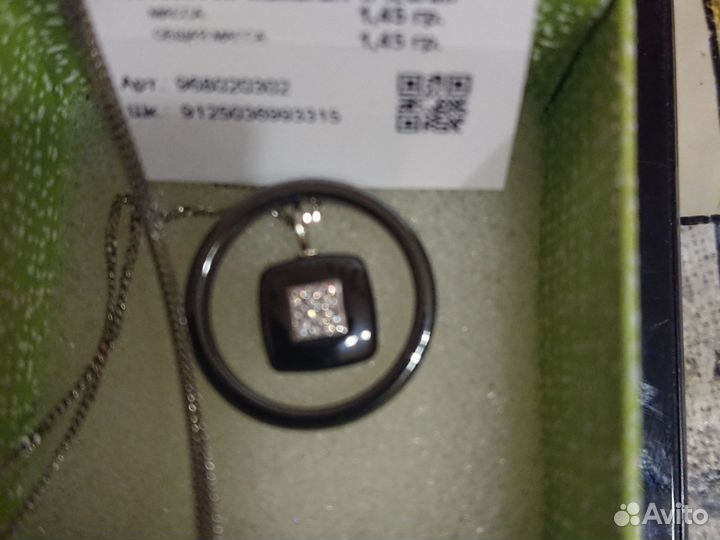 Набор украшений Гематит/серебро