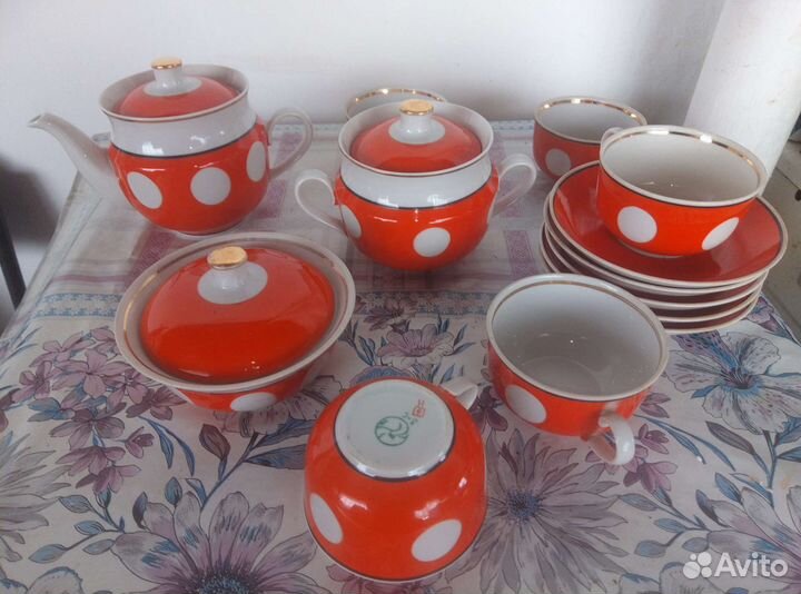 Сервиз чайный новый периода СССР