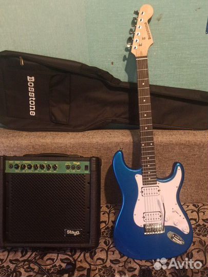 Электрогитара с комбиком новая