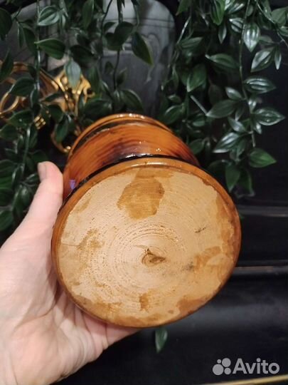 Большая солонка шкатулка дерево СССР