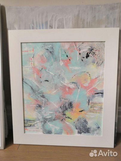 Картина яркая абстракция