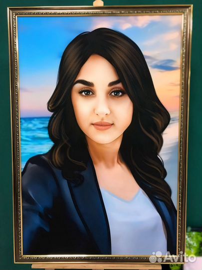 Портрет по фото, картина на холсте