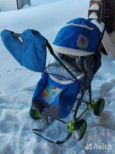 Детские санки коляска