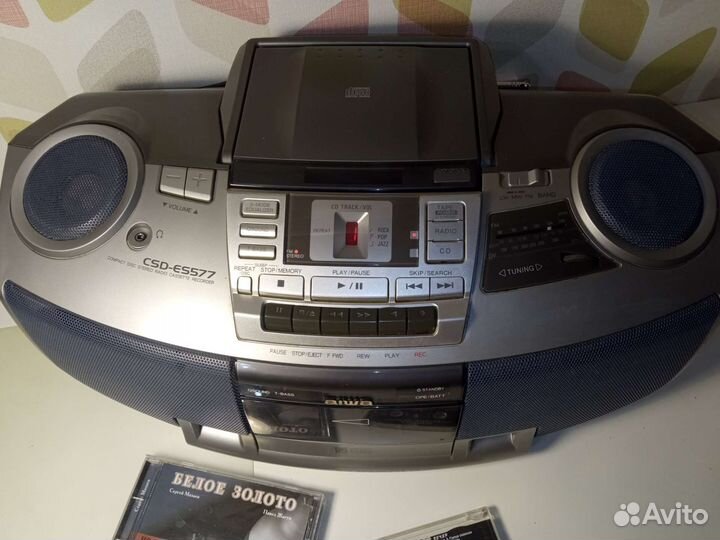 Магнитола магнитофон Aiwa CSD-ES577 stereo