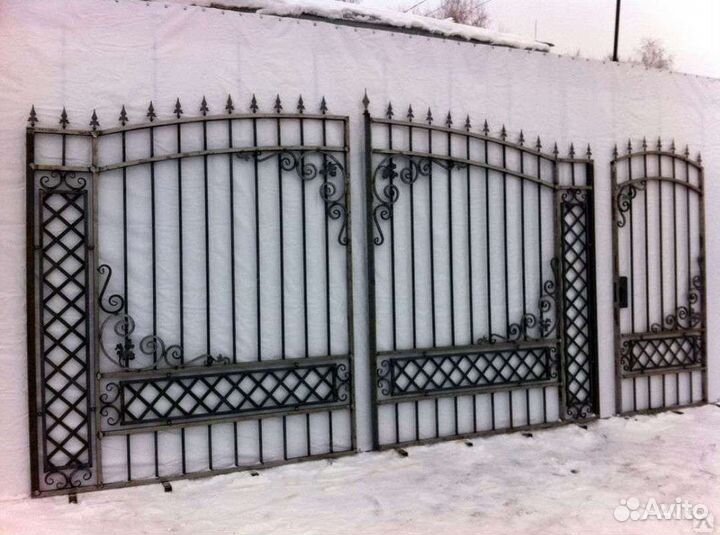 Ворота кованые. Каркас Ворот. Доставка Бесплатно