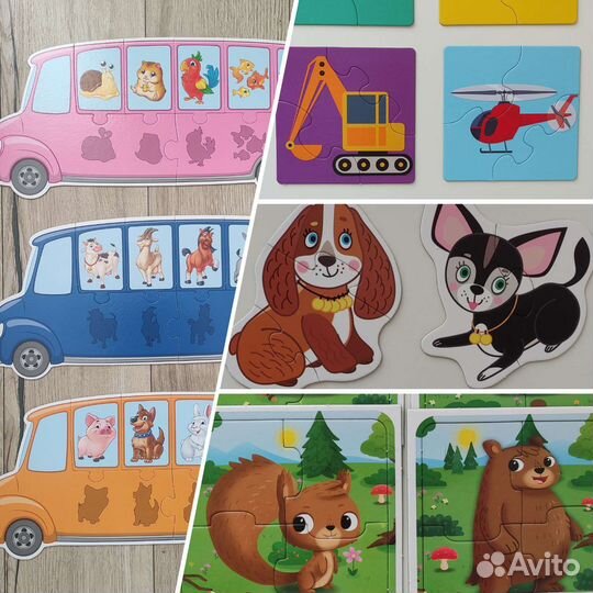 Пазлы для малышей пакетом