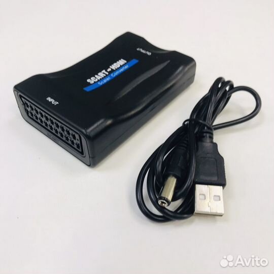 Конвертер адаптер Scart на Hdmi (720/1080)аудио/ви