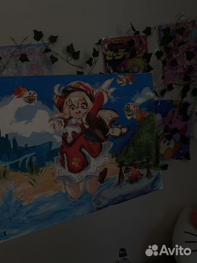 Картина геншин с Кли