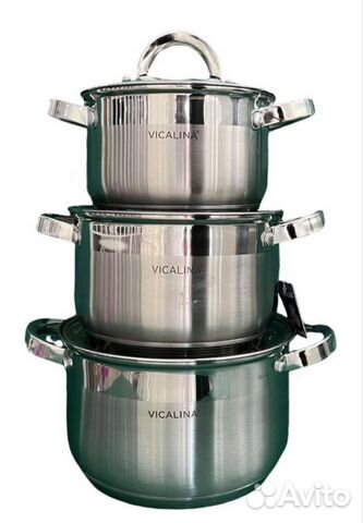 Кастрюли Набор кастрюль из нержавеющей стали