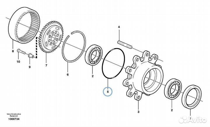 ER028603 Уплотнение кольцо в ступицу