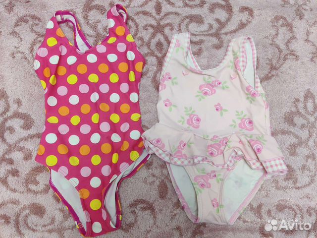 Купальники для девочек 90 и 80-86(13-18мес