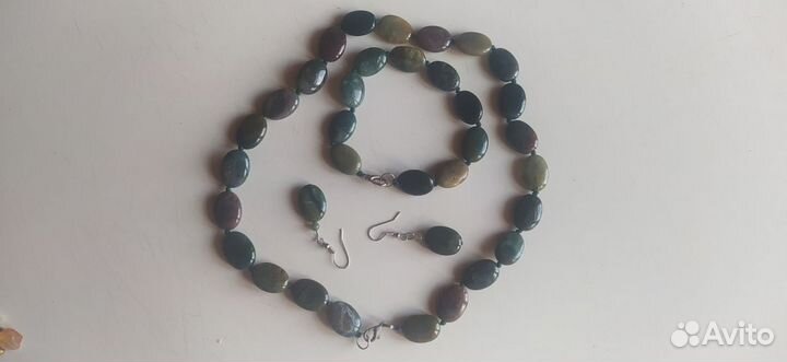 Бусы, браслет и серьги СССР