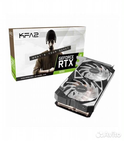 Видеокарта KFA2 GeForce RTX 3050 X black, 35NSL8MD