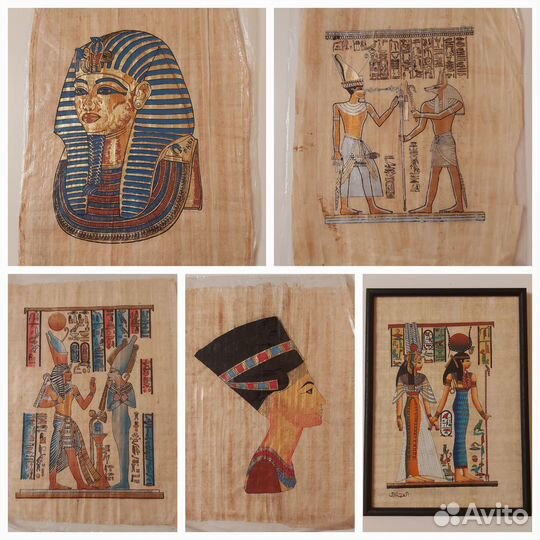 Картина на папирусе Египет