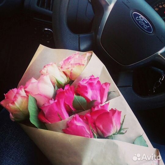 Цветы розы букет