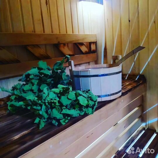 Баня сауна на час с купелью и бассейном