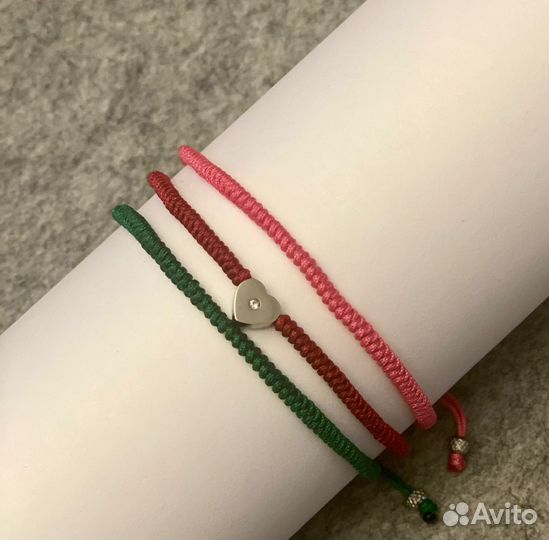 Браслет плетенный нейлон, комплект