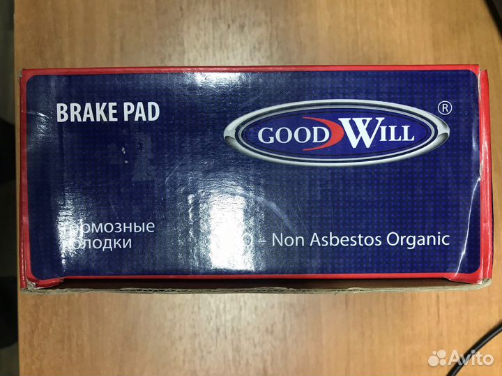 Колодки передние goodwill 1016F subaru impreza