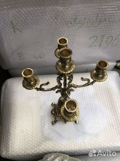 Подсвечник бронзовый