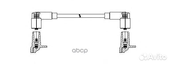BR-114/75 провод высоковольтный центральный VW
