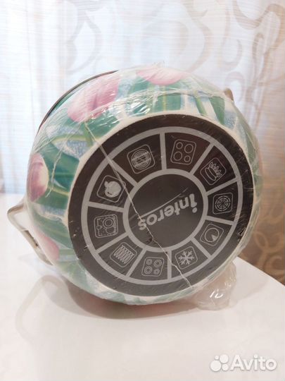 Кастрюля эмалированная Interos Новая