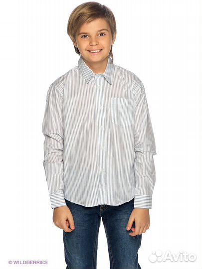 Рубашка р.128. (в упаковке) Play Today. Для школы