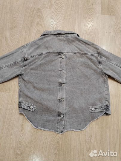 Джинсовая куртка - рубашка 44-46