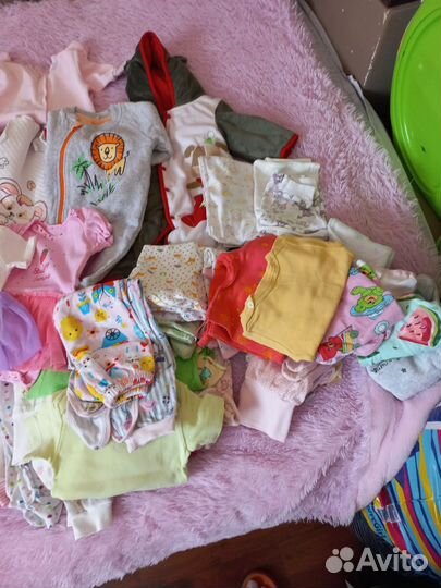 Детские вещи на девочку пакетом 62 размера
