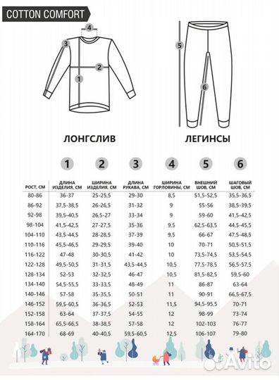 Термобелье для девочки 80-86