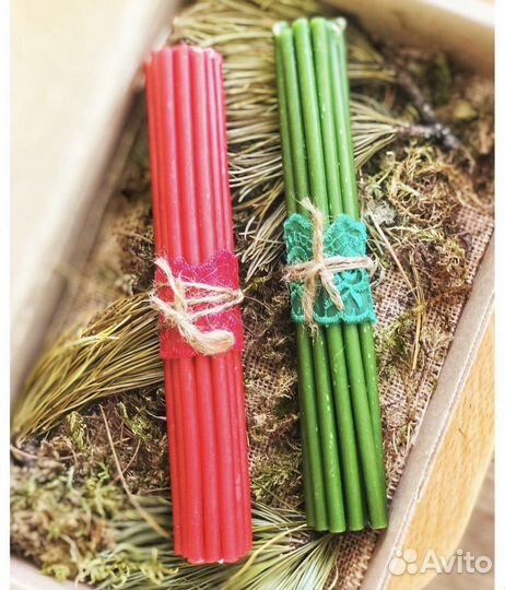 Восковые свечи с нотками толики