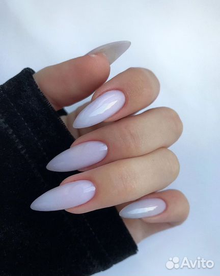 Маникюр-наращивание ногтей гель-лак