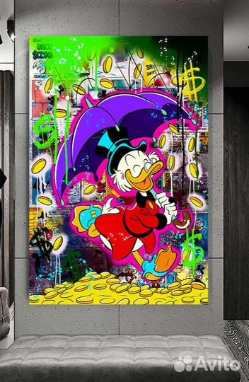 Картина маслом Денежный дождь