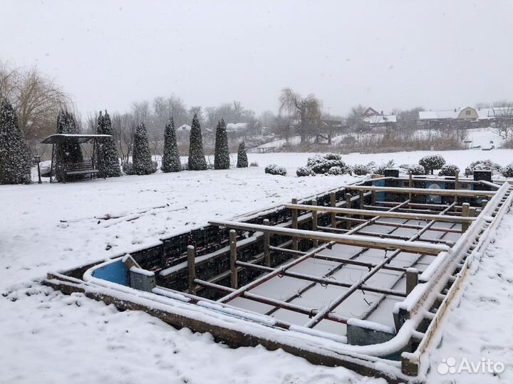 Бассейн для дачи со ступенями 3х6