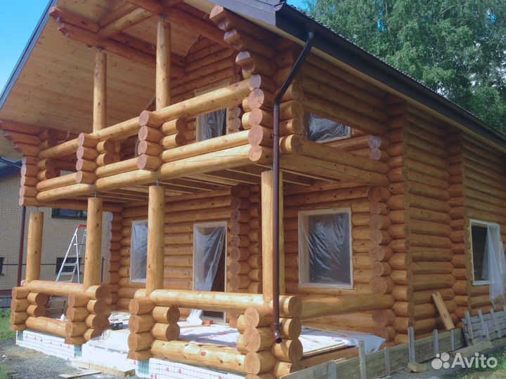 Сруб дома 140м2 из бревна