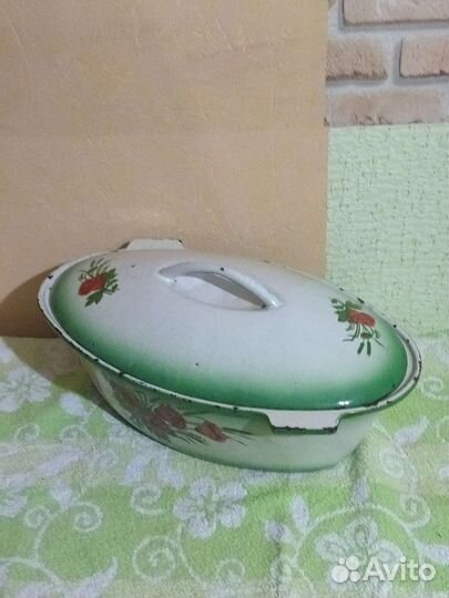 Утятница чугунная СССР и чугунный горшочек СССР