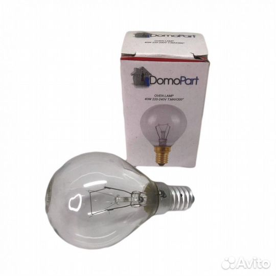 Лампочка (лампа термостойка) для духовки E14, 40W