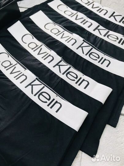 Трусы мужские боксеры calvin klein черные